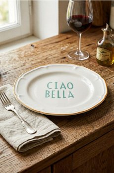 Тарілка - блакитний