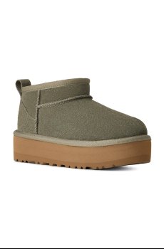 Детские замшевые сапоги UGG CLASSIC ULTRA MINI PLATFORM