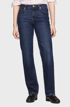 Женские темно-синие джинсы CLASSIC STRAIGHT RW DARK BLUE Синий 26-34 Tommy Hilfiger WW0WW42203