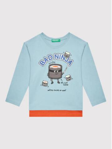 United Colors Of Benetton Блузка 3096G104A Голубий Regular Fit United Colors Of Benetton Блузка 3096G104A Голубий Regular Fit