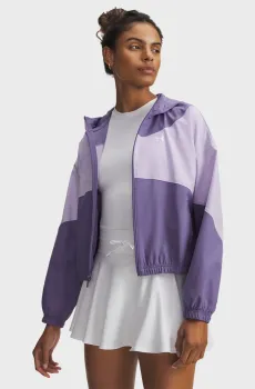 Женская фиолетовая ветровка UA Rival Woven Jkt HD Фиолетовый L Under Armour 6004849-520