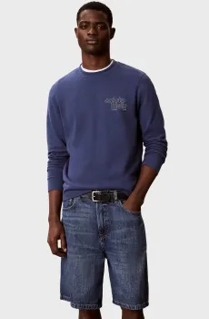 Мужской синий свитшот CL 350TERRY Синий M Calvin Klein Jeans LV04RG274G