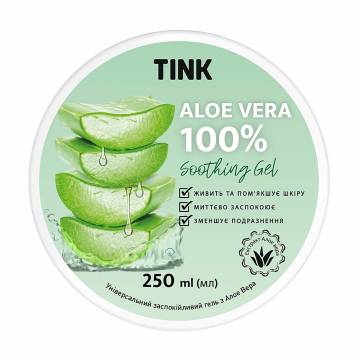 Универсальный успокаивающий гель Tink с алоэ вера, 250 мл Универсальный успокаивающий гель Tink с алоэ вера, 250 мл