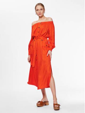 TWINSET Літня сукня 231TT2141 Оранжевий Regular Fit TWINSET Літня сукня 231TT2141 Оранжевий Regular Fit