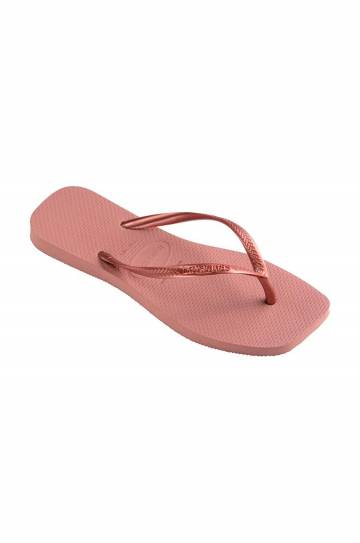 Вьетнамки Havaianas SQUARE женские цвет розовый на плоском ходу 4148301.3544 Вьетнамки Havaianas SQUARE женские цвет розовый на плоском ходу 4148301.3544