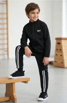 Кеди зі шкіряною устілкою - чорний