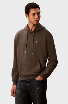 Мужское коричневое худи LS EU 350TERRY Коричневый XXL Calvin Klein Jeans LV04RC297G