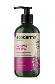Шампунь Ecoderma Smooth Keratin Shampoo для прямых волос, 500 мл