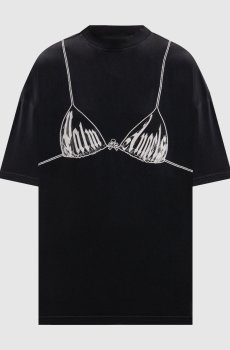 Черная футболка Bra