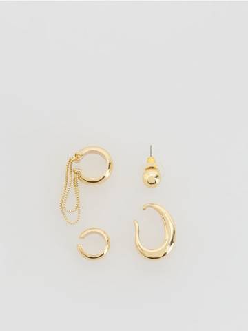 Reserved - EARRINGS - золотий - 270FD-GLD
