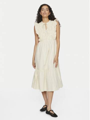 Vila Літня сукня Krista 14106337 Бежевий Regular Fit Vila Літня сукня Krista 14106337 Бежевий Regular Fit