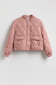 Reserved - Стьобана куртка - рожевувато-ліловий - 483IA-34X
