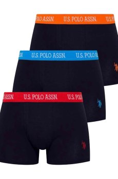 Трусы-боксеры мужские U.S. Polo Assn. 80253, Navy, размер L, 3 шт