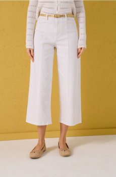 Джинси-кюлоти - білий