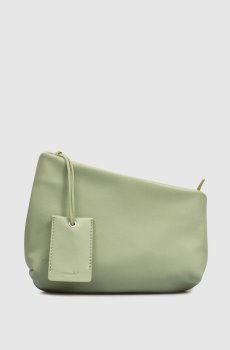 Зеленая кожаная сумка кросс-боди Fantasmino