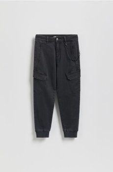 Reserved - Джогери з ланцюжком - темно-сірий - 450HK-90X