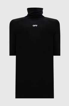 Черный топ с логотипом