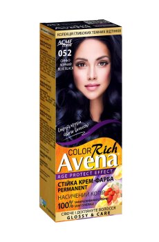 Cтойкая крем-краска для волос Acme Color Avena Rich Color 052 Сине-черный, 133 мл
