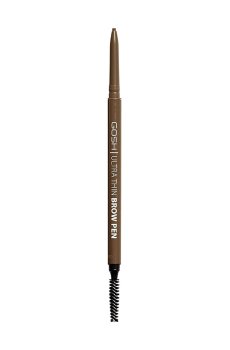 Карандаш для бровей GOSH Ultra Thin Brow Pen 002 Grey Brown, 0.09 г