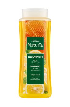 Уценка! Шампунь Joanna Naturia Shampoo для сухих и поврежденных волос, с медом и лимоном, 500 мл