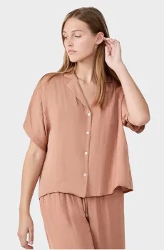 Женская бежевая рубашка CHEETA Бежевый L Etam 6553471