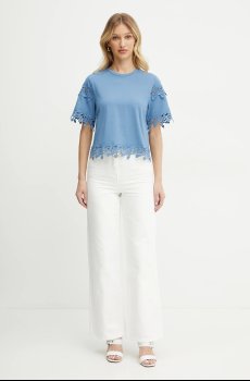 Хлопковая футболка Morgan DFUTUR