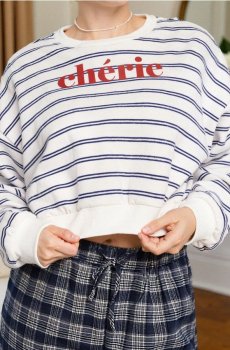 Світшот у смужку - різнобарвний