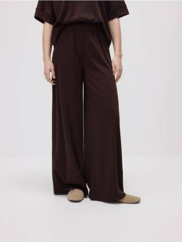 Reserved - LADIES` TROUSERS - темно коричневий - YU027-89X Reserved - LADIES` TROUSERS - темно коричневий - YU027-89X