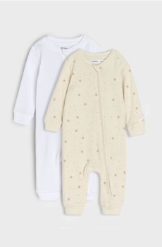 Бавовняний ромпер, 2 шт. - білий