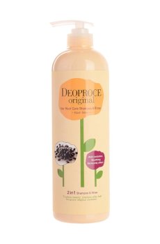 Уценка! Шампунь-бальзам для волос 2 в 1 Deoproce Original Hair Root Care 2 In 1 Shampoo Black Bean, 1 л