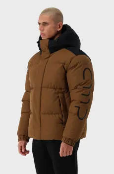 Мужская коричневая лыжная куртка FIX HOOD FEEL WARM Коричневый M CMP 35Z4627-P711