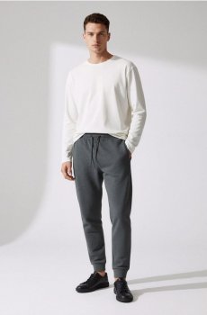 Трикотажні штани - сірий