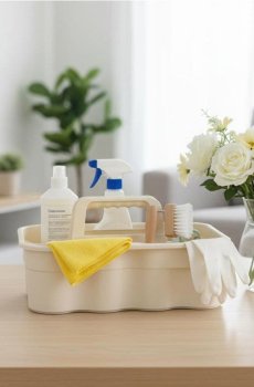 Кошик для зберігання - кремовий