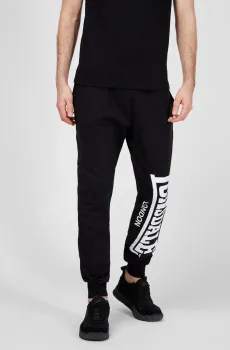 Мужские черные спортивные брюки Черный XXL Lonsdale 110786