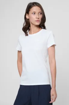 Женская белая футболка Белый L BOSS 50545671;100