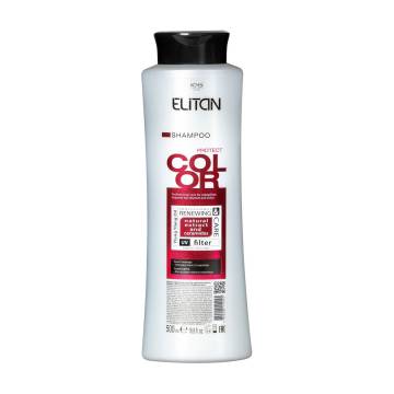 Восстанавливающий шампунь для волос Elitan Protect Color Shampoo Масло иланг-иланга и керамиды, 500 мл Восстанавливающий шампунь для волос Elitan Protect Color Shampoo Масло иланг-иланга и керамиды, 500 мл