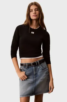 Женский черный джемпер WOVEN Черный XS Calvin Klein Jeans LV047G309G