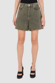 Женские серые джинсовые шорты Серый 26 Moschino A0330.3218;1517