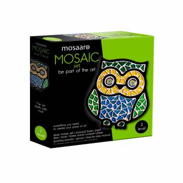 Набір скляної мозаїки Mosaaro Кришталеве скло Сова (MA2004) Набір скляної мозаїки Mosaaro Кришталеве скло Сова (MA2004)