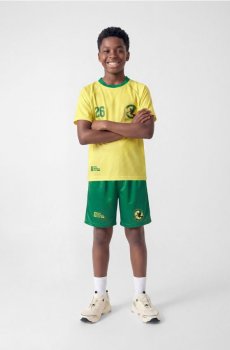 Reserved - BOYS` T-SHIRT & SHORTS - світло-жовтий - 734HN-10X