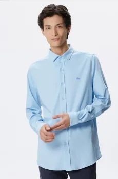 Мужская голубая рубашка Голубой 39 Lacoste CH242222M