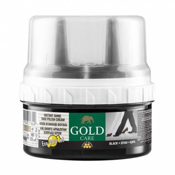 Крем-краска для обуви Gold Care Instant Shine Shoe Polish Cream Черный, 200 мл Крем-краска для обуви Gold Care Instant Shine Shoe Polish Cream Черный, 200 мл