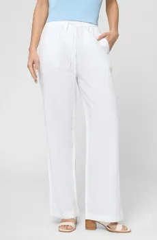 Женские белые льняные брюки Белый XS PRPY PWCPANN0063
