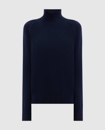 Синий свитер из шерсти и кашемира Синий свитер из шерсти и кашемира