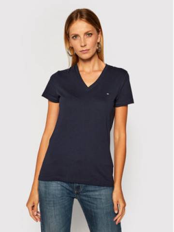 Tommy Hilfiger Футболка Heritage V-Neck Tee WW0WW24969 Cиній Regular Fit Tommy Hilfiger Футболка Heritage V-Neck Tee WW0WW24969 Cиній Regular Fit