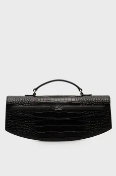 Женский черный кожаный клатч studio Черный ONESIZE Karl Lagerfeld A4W30138