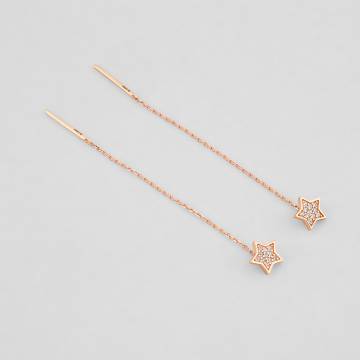Золотые серьги Minimal 2310100281-ч Золотые серьги Minimal 2310100281-ч