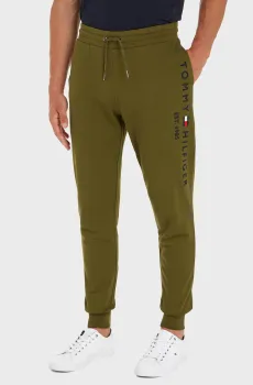 Мужские зеленые спортивные брюки Зеленый S Tommy Hilfiger MW0MW08388
