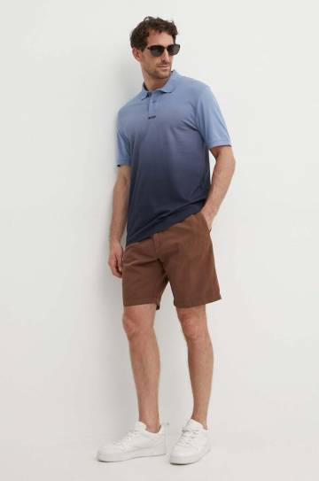 Льняные шорты Pepe Jeans RELAXED LINEN SMART SHORTS цвет коричневый PM801093 Льняные шорты Pepe Jeans RELAXED LINEN SMART SHORTS цвет коричневый PM801093