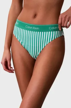 Женские трусики от купальника в полоску Разноцветный XS Calvin Klein LV00Q61132